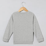 Load image into Gallery viewer, Roar Mode Tiger Embroidered Sweatshirt – Grey - BYB PREMIUM

