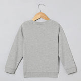 Roar Mode Tiger Embroidered Sweatshirt – Grey - BYB PREMIUM