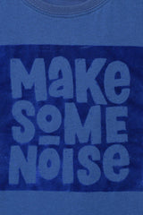 Royal Blue Cotton “Make Some Noise” Sequin T-Shirt for Boys - BYB PREMIUM