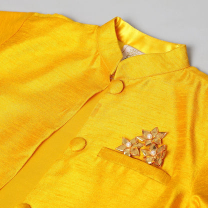 Sunlit Charm Matka Silk Kurta Set - BYB PREMIUM