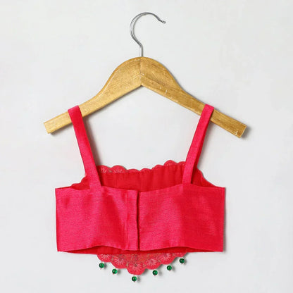 Tussar Silk Fully Hand - Embroidered Top and Skirt Set (Copy) - BYB PREMIUM