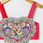 Load image into Gallery viewer, Tussar Silk Fully Hand - Embroidered Top and Skirt Set (Copy) - BYB PREMIUM
