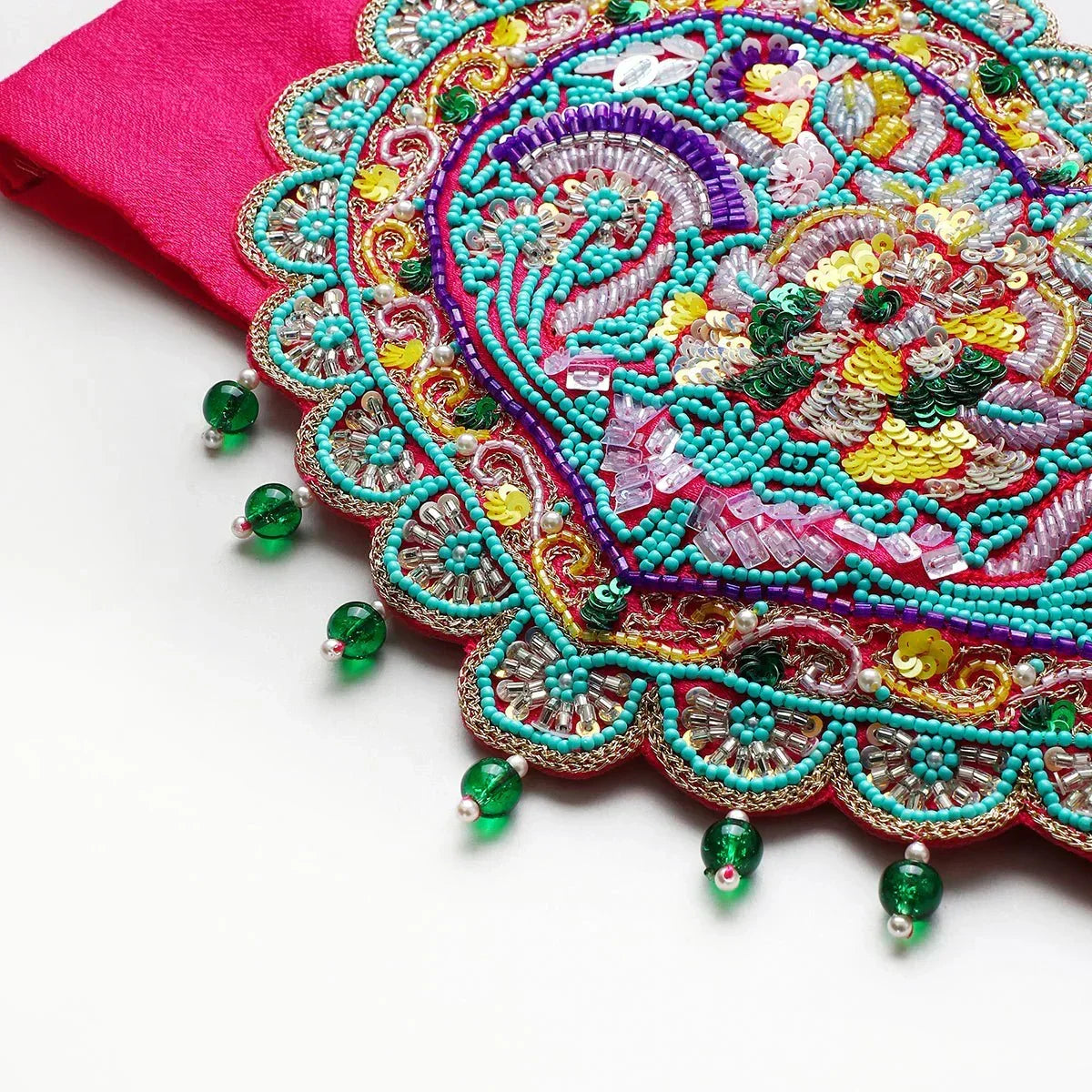 Tussar Silk Fully Hand - Embroidered Top and Skirt Set (Copy) - BYB PREMIUM