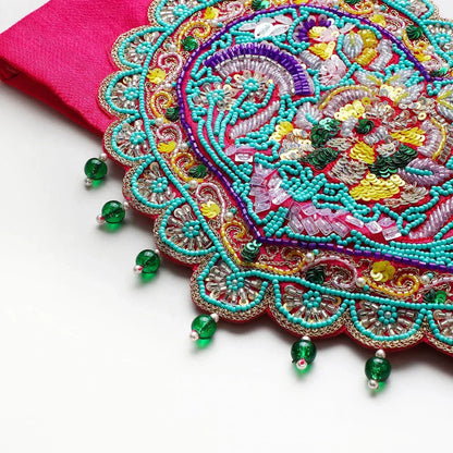 Tussar Silk Fully Hand - Embroidered Top and Skirt Set (Copy) - BYB PREMIUM