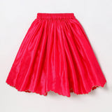 Tussar Silk Fully Hand-Embroidered Top & Skirt Set for Girls - BYB PREMIUM