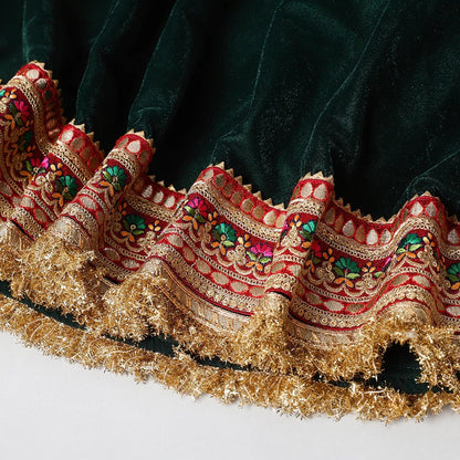Velvet Embroidered Lehenga Choli Set - BYB PREMIUM