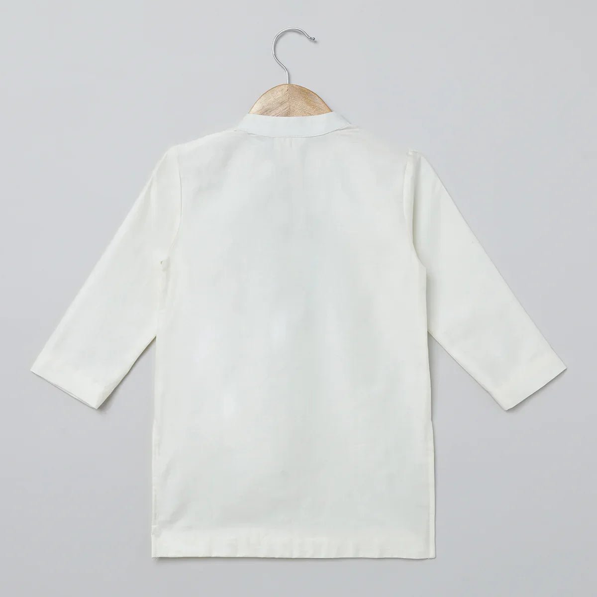 White Multicolor Embroidered Kurta Pyjama Set for Boys - BYB PREMIUM