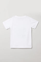 White Sequin Dinosaur Graphic T-Shirt for Kids - BYB PREMIUM