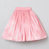 Wine Velvet Blouse with Pink Organza Skirt Set for Baby Girls - BYB PREMIUM
