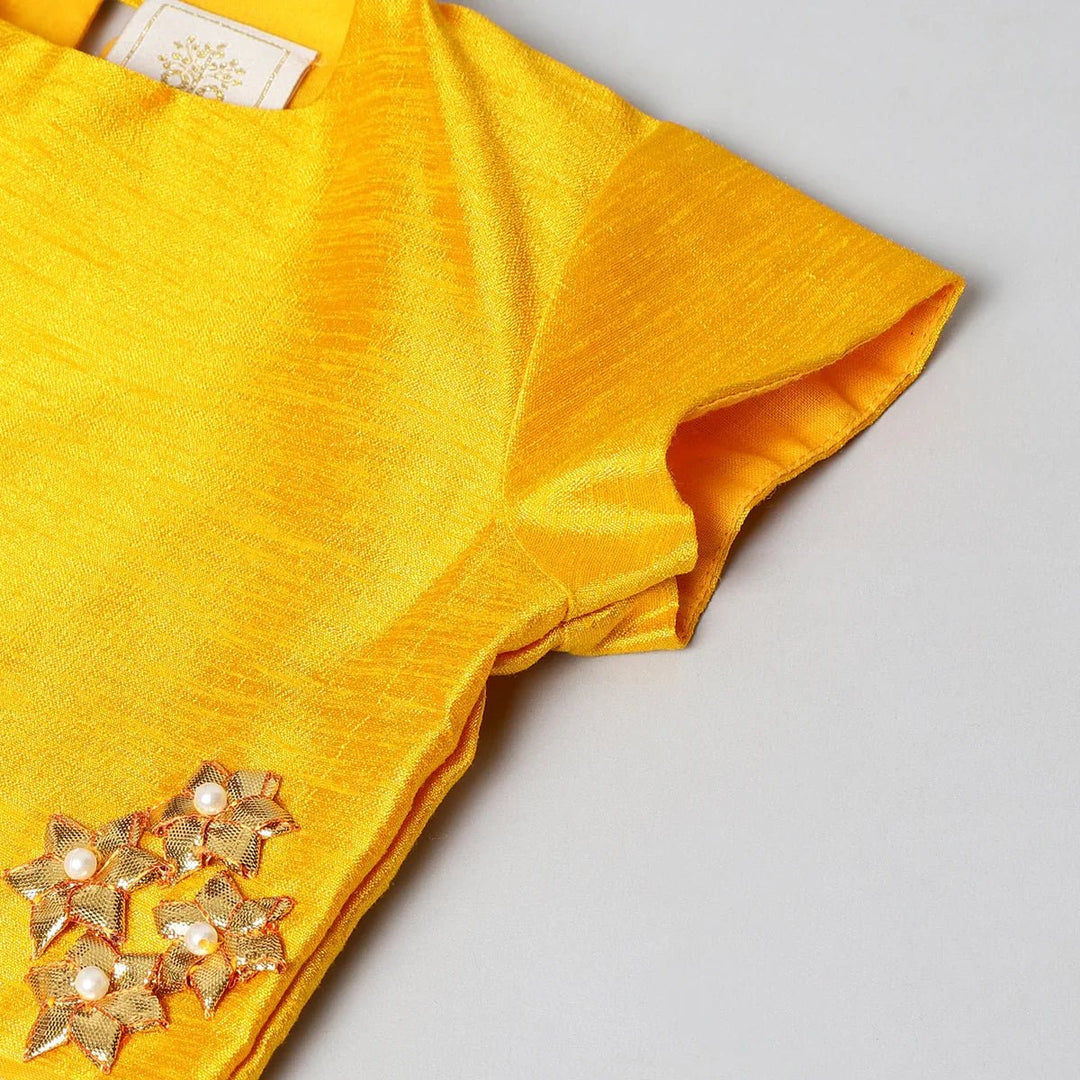 Yellow & White Gota Work Lehenga Set - BYB PREMIUM