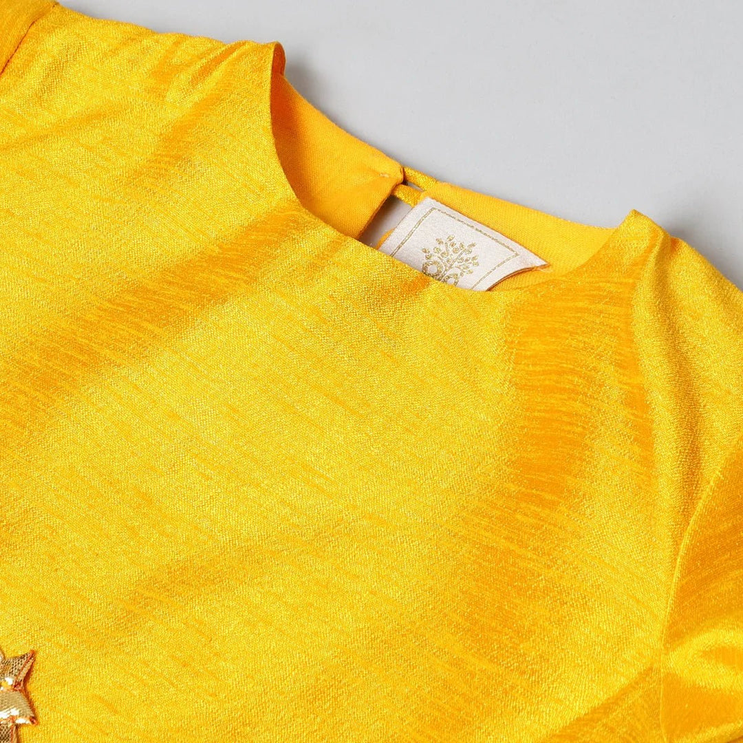 Yellow & White Gota Work Lehenga Set - BYB PREMIUM