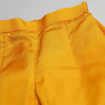 Yellow Zari Work Top & Pant Set - BYB PREMIUM