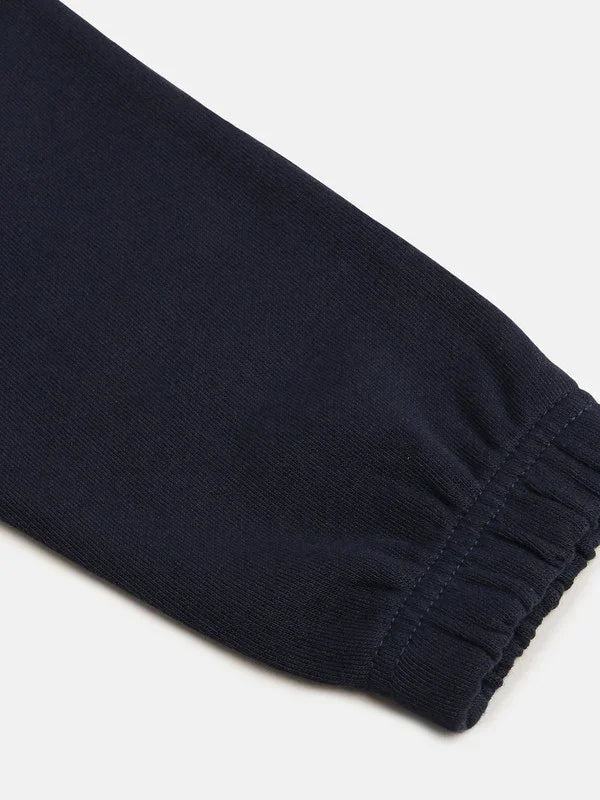 Navy Text Side Jogger