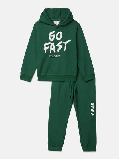 Embroidered Sequin Green Sweatshirt