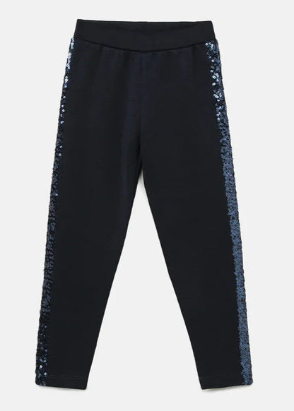 Navy Gleam Sequin Jogger