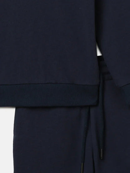 Navy Sequin Embroidered Kids Sweatshirt