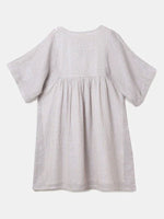 Load image into Gallery viewer, Beige Bloom Smocked Waist Dress - BYB PREMIUM
