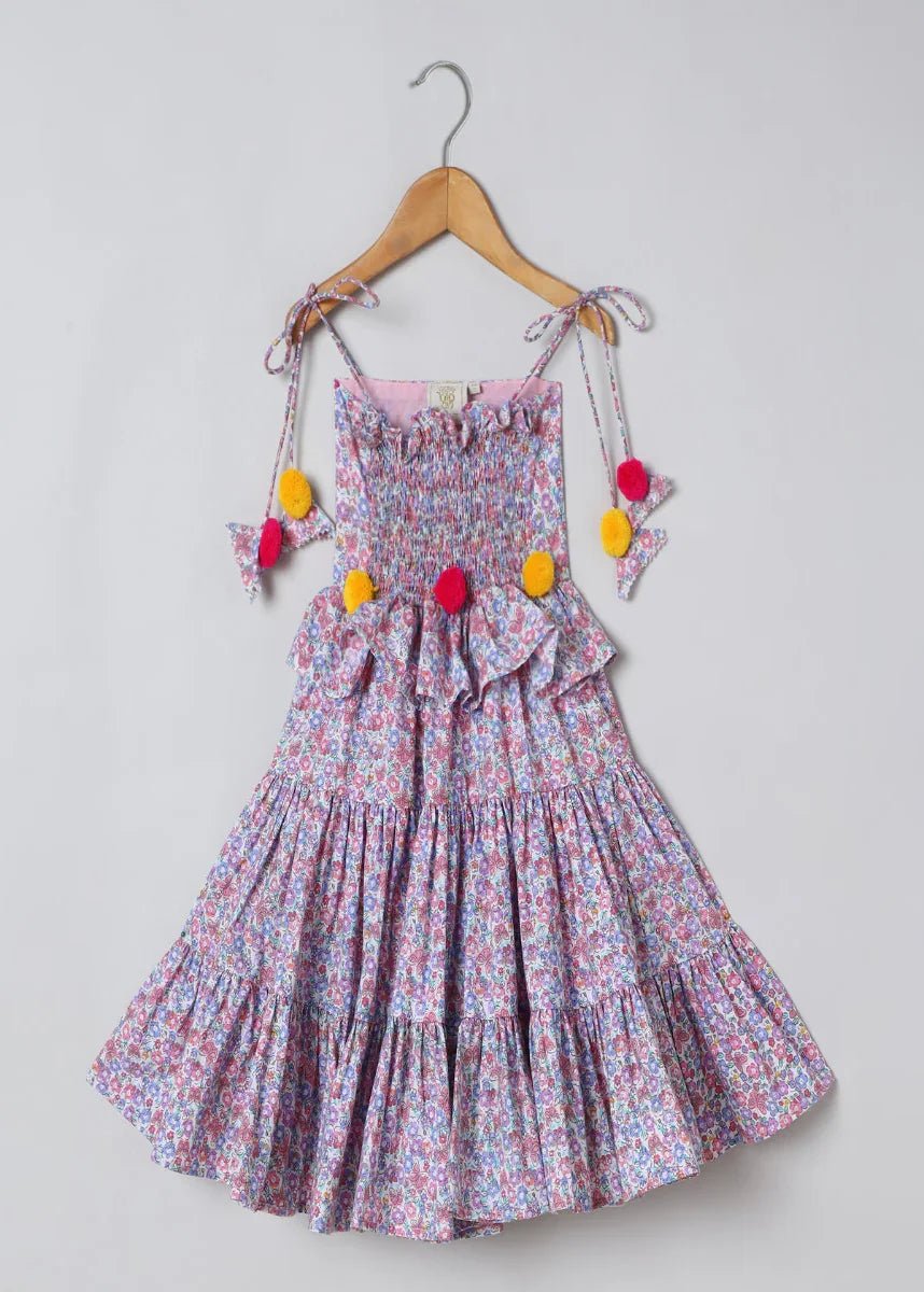 Floral strap dress   byb premium