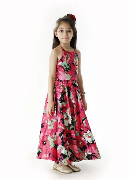 Fuchsia Floral Lehenga Set - BYB PREMIUM