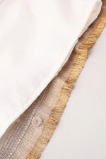 Load image into Gallery viewer, Girls White &amp; Gold Sequin Lehenga Set with Red Dupatta - BYB PREMIUM
