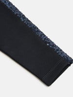 Load image into Gallery viewer, Navy Gleam Sequin Jogger - BYB PREMIUM

