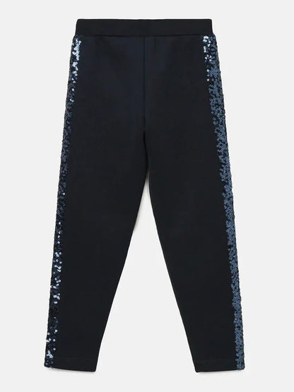 Navy Gleam Sequin Jogger - BYB PREMIUM