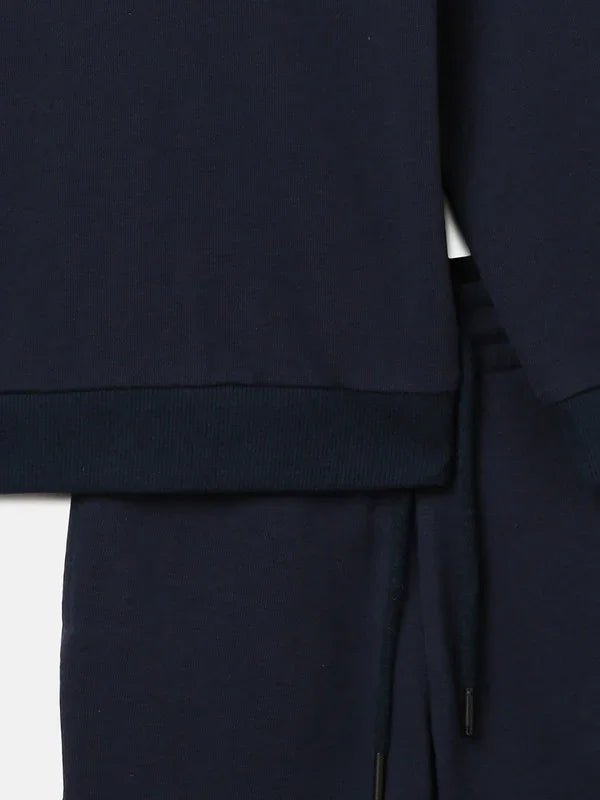 Navy Sequin Embroidered Kids Sweatshirt - BYB PREMIUM
