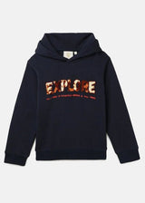 Navy Sequin Embroidered Kids Sweatshirt - BYB PREMIUM