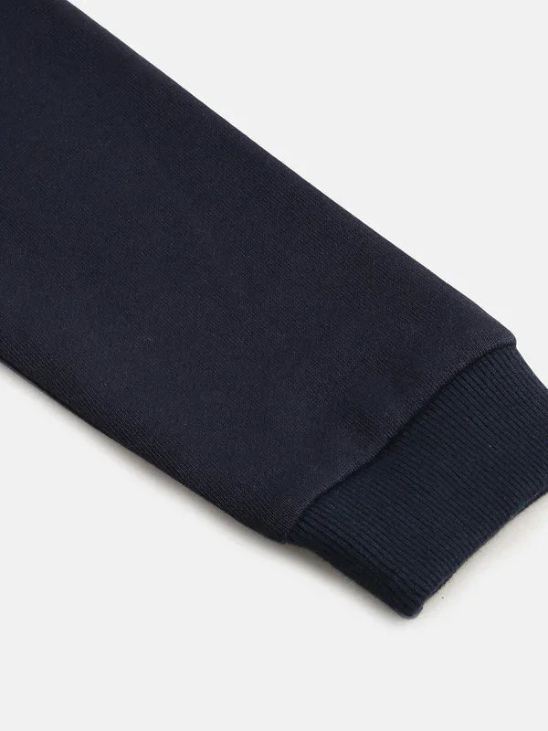 Navy sequin embroidered kids sweatshirt   byb premium