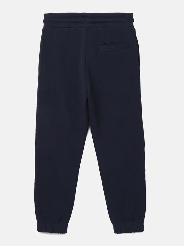 Navy text side jogger   byb premium