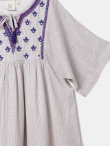 Neutral Beige Premium Cotton Dress for Girls | Soft & Comfortable Kidswear - BYB PREMIUM