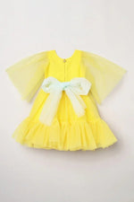 Load image into Gallery viewer, Sunny Delight Yellow Tulle Dress with Matching Belt - BYB PREMIUM
